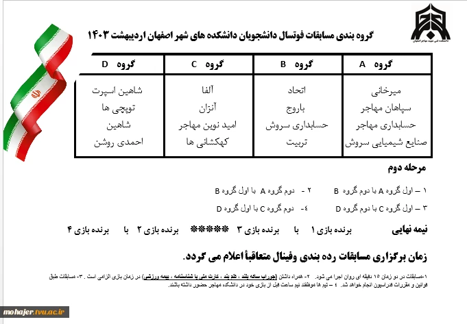 برگزاری مسابقات فوتسال چمن مصنوعی و والیبال دانشجویان شهر اصفهان 4