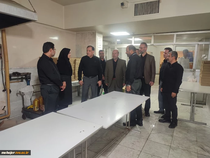 بازدید مسئولین دانشگاه ملی مهارت از روند تدارکات و آماده‌سازی امکانات میزبانی آیین وداع با رهبر شهید در دانشکده‌های دکتر شریعتی و شهید شمسی‌پور