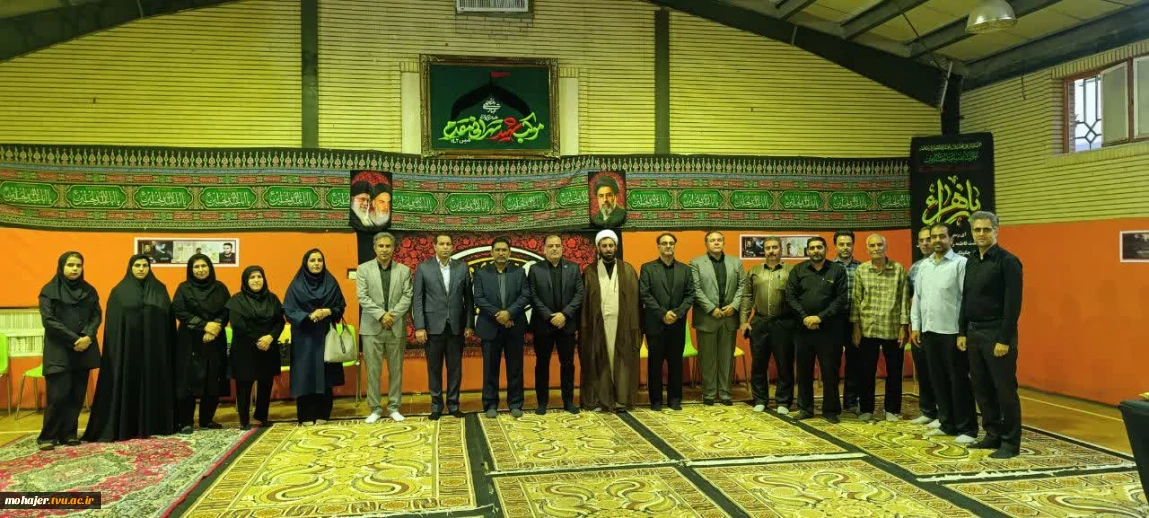بازدید معاون فرهنگی و دانشجویی و مدیرکل حوزه ریاست و روابط عمومی دانشگاه ملی مهارت از موکب اربعین آموزشکده‌ پسران واحد استانی کرمانشاه