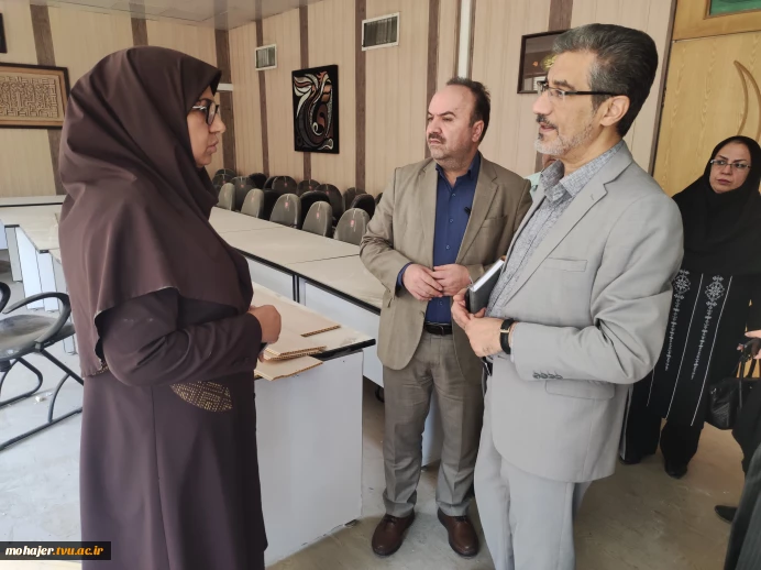 بازدید معاونان آموزشی و پژوهشی دانشگاه ملی مهارت از آموزشکده دختران تهران (ولیعصر(عج))